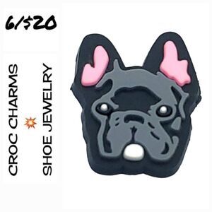 🐶 Frenchie 🌟 Croc Charms Jibbitz Shoe Jewelry ✨️French Bulldog Dog Mom Pets
